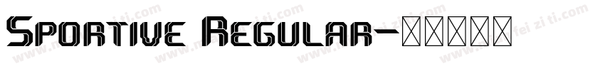 Sportive Regular字体转换